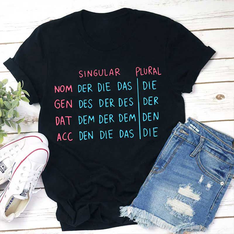 Bestimmte Artikel Lehrer T-Shirt