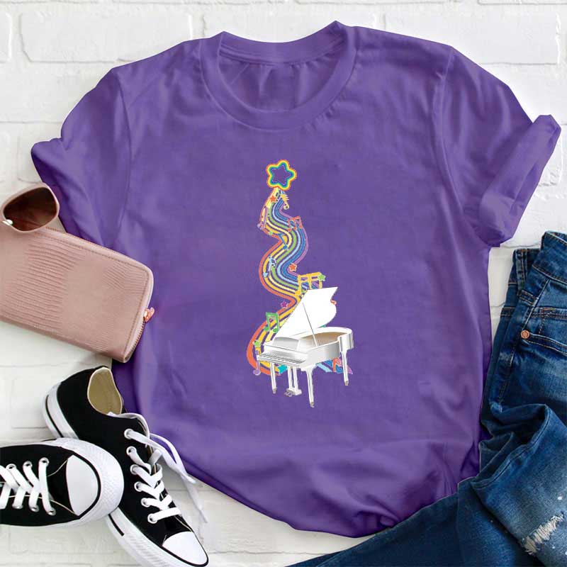 Klavier Musik Lehrer T-Shirt