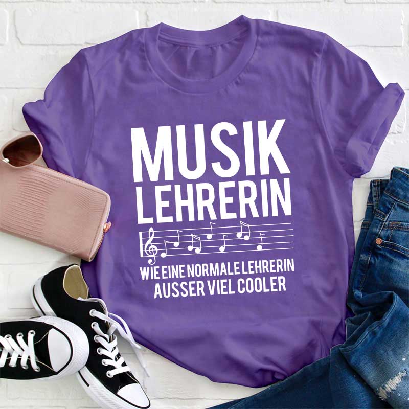Musik Lehrerin Viel Cooler Lehrer T-Shirt