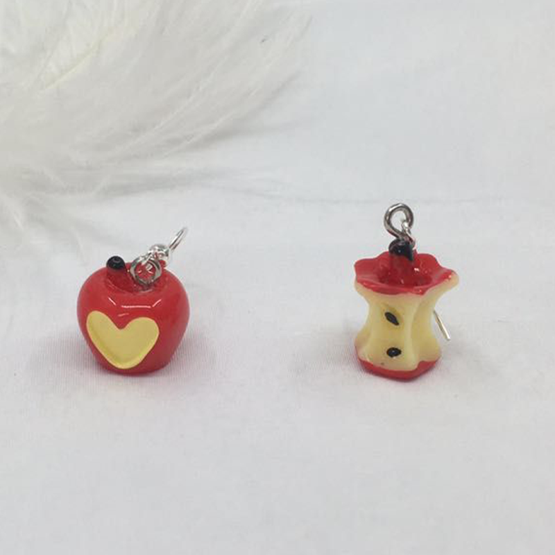 Novel Apple Core Metal Earrings