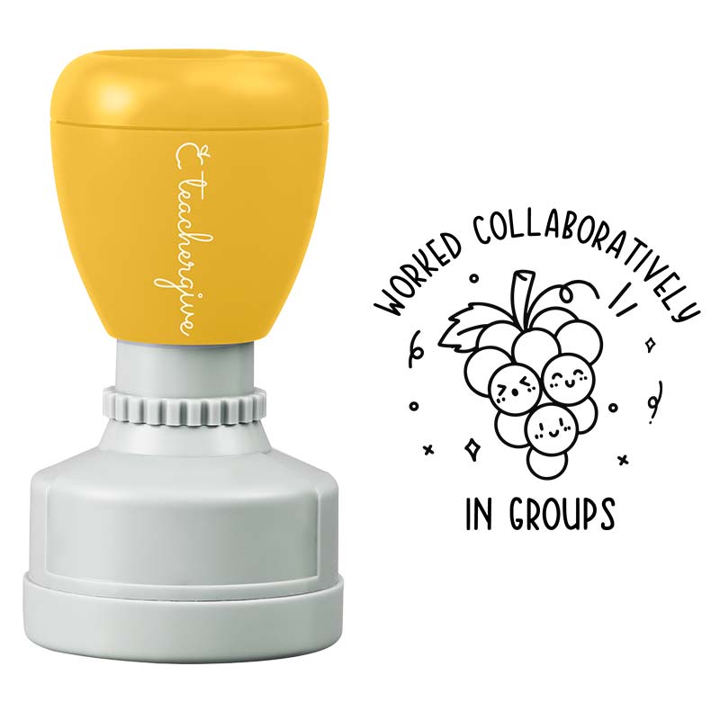 Worked Collaboratively Stamp