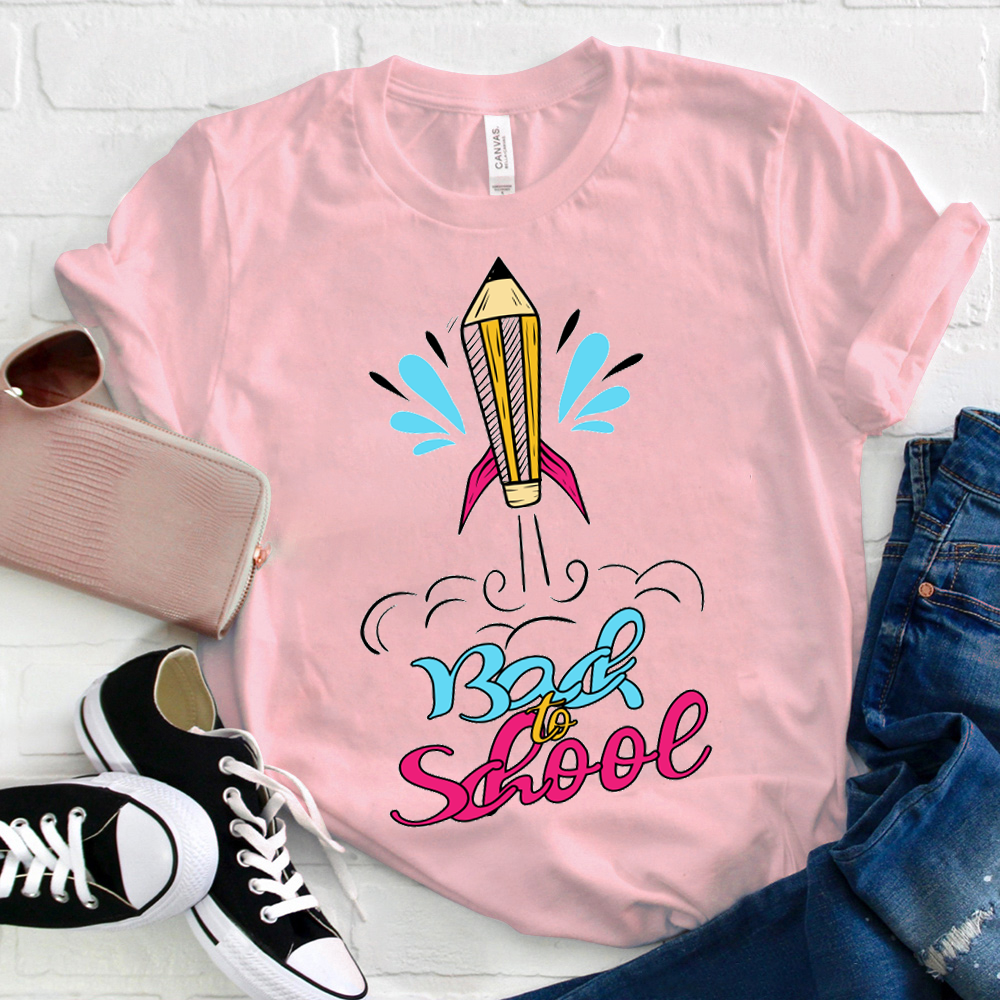 Back To School Pencil Rocket T-Shirt