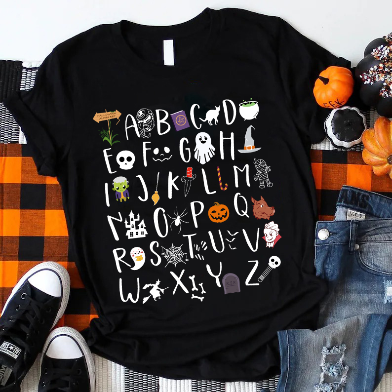 Spooky Alphabet T-Shirt
