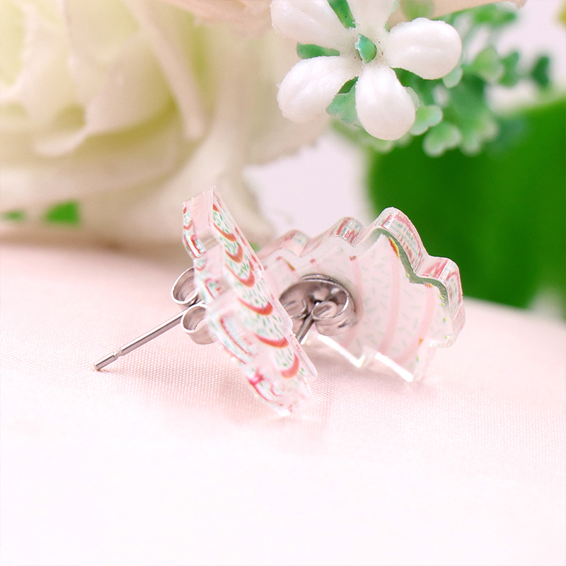 Creative Christmas Tree Teacher Acrylic Earrings