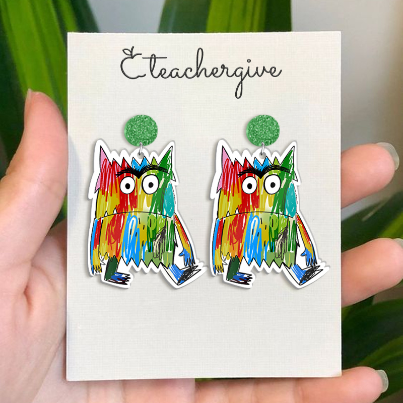Colour Monster Acrylic Earrings