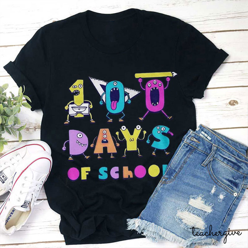 100 Days Of School Interesting Numbers Teacher T-Shirt