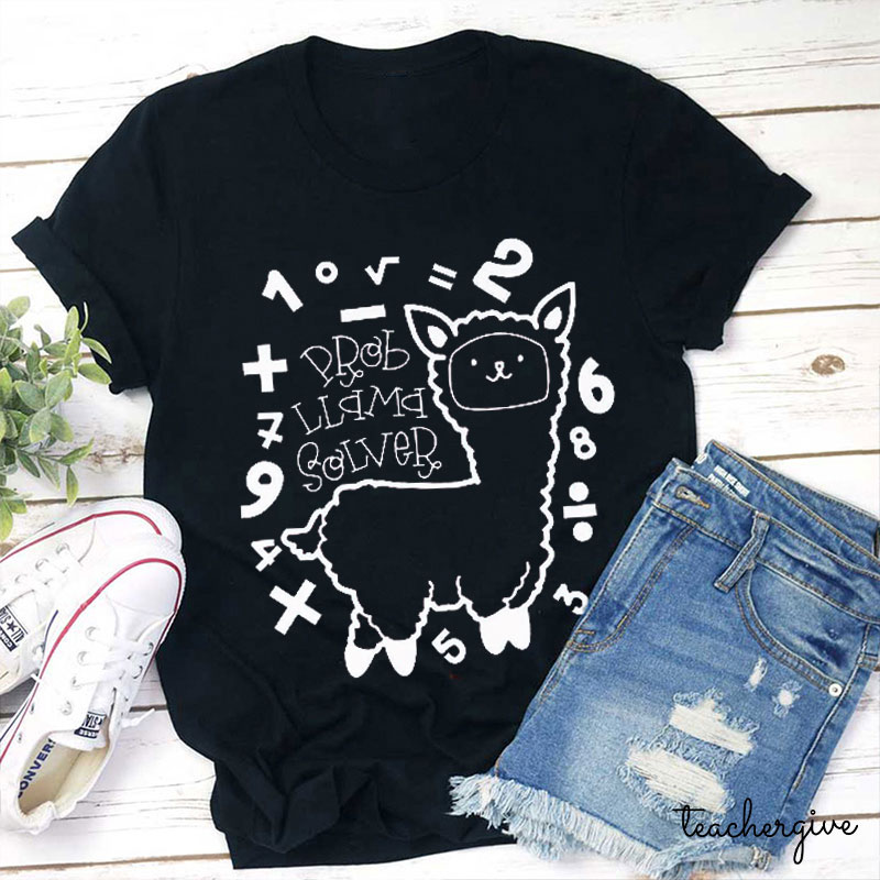 Probllama Solver Teacher T-Shirt