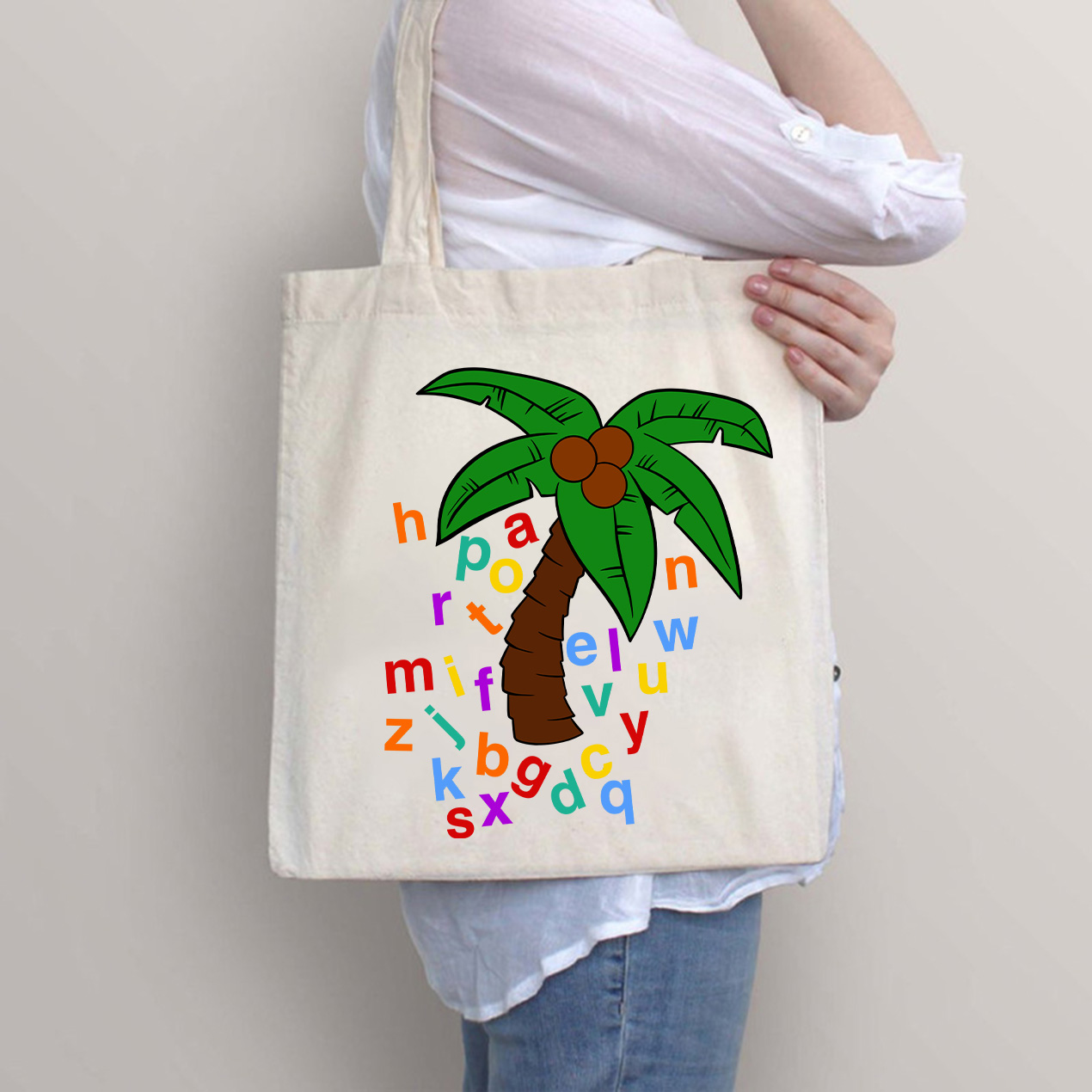 Chicka Chicka Boom Boom Tree Teacher Tote Bag