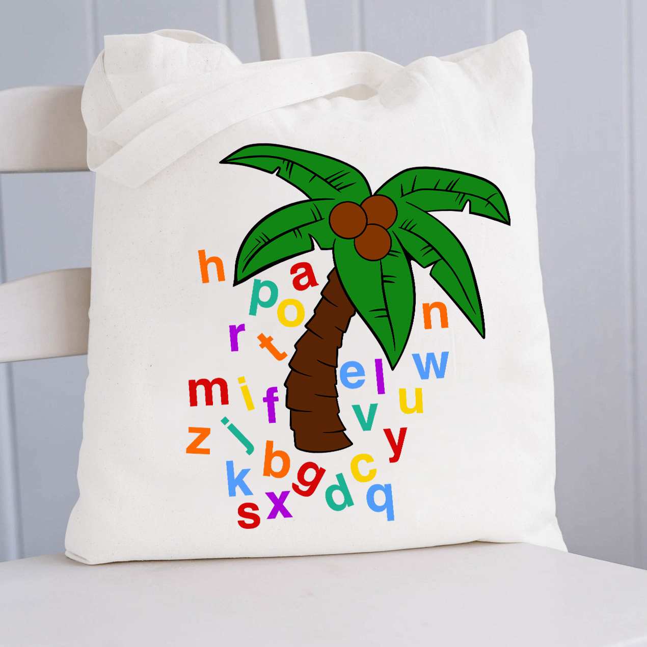 Chicka Chicka Boom Boom Tree Teacher Tote Bag