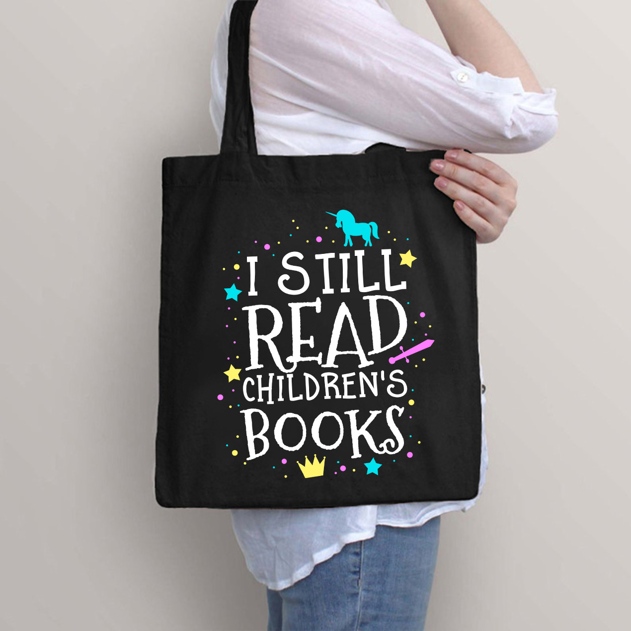 I Still Read Children's Books Teacher Tote Bag