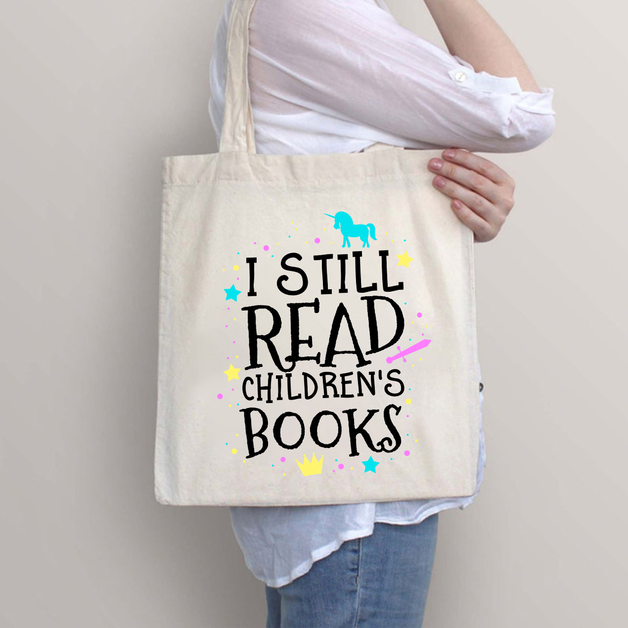 I Still Read Children's Books Teacher Tote Bag