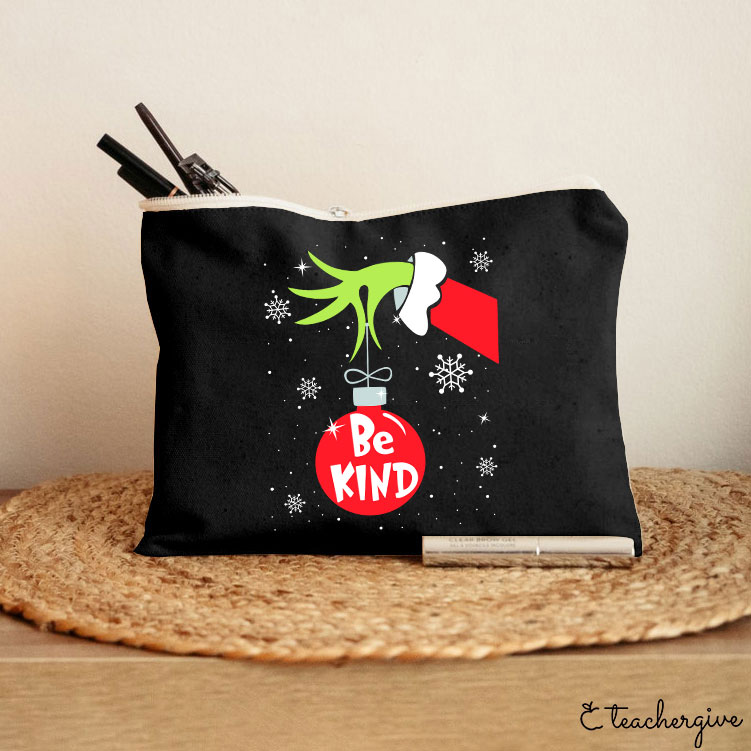 Be Kind At Any Time Teacher Makeup Bag