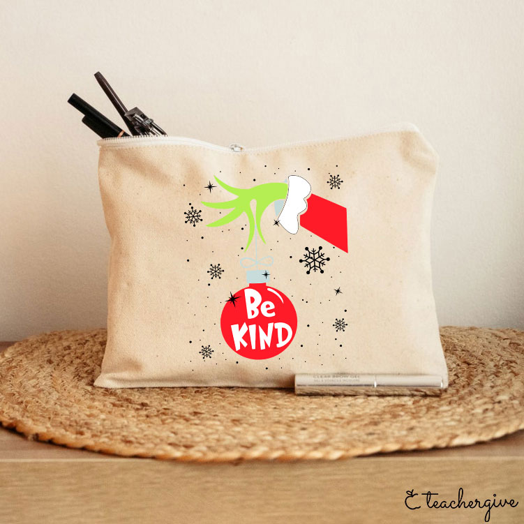 Be Kind At Any Time Teacher Makeup Bag