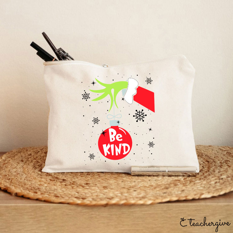 Be Kind At Any Time Teacher Makeup Bag