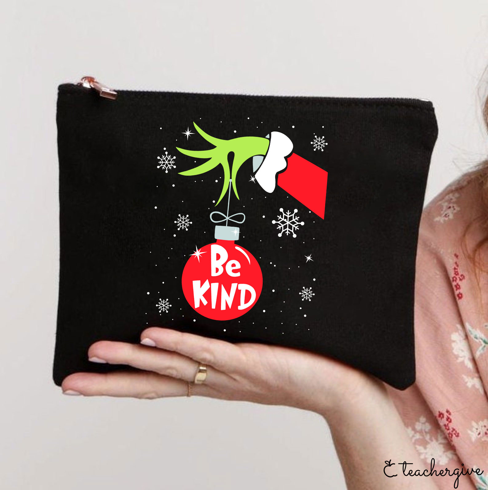 Be Kind At Any Time Teacher Makeup Bag