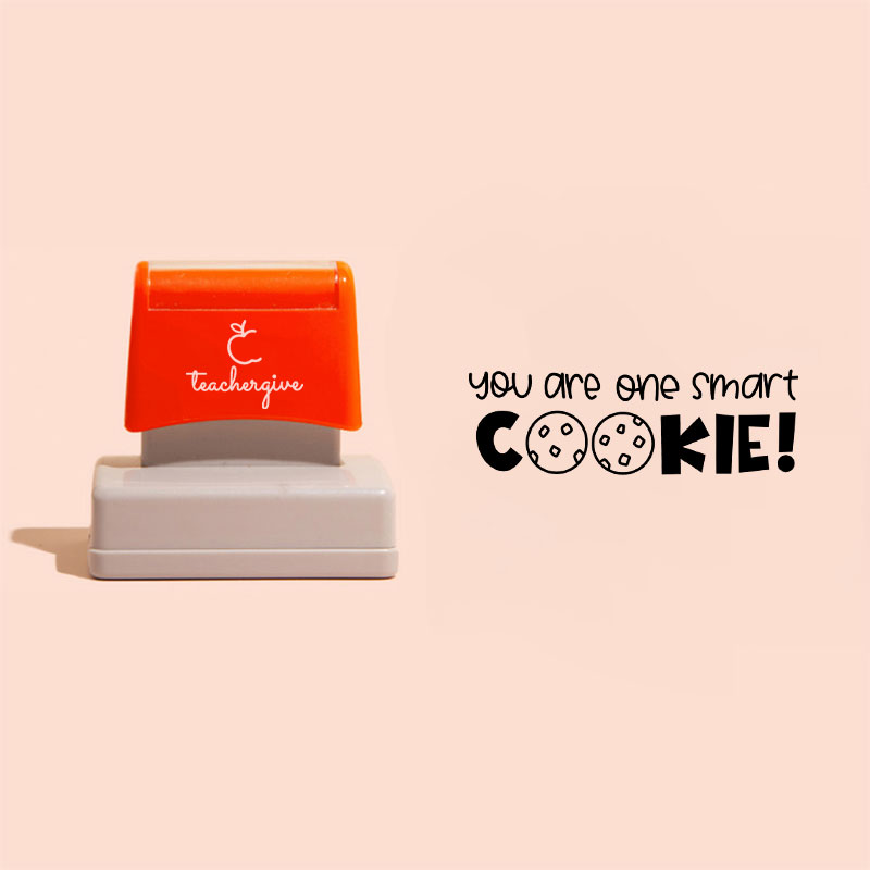 You Are One Smart Cookie Teacher Rectangle Stamp