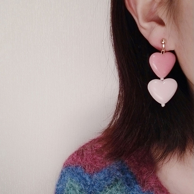Cute Chubby Heart Teacher Acrylic Earrings