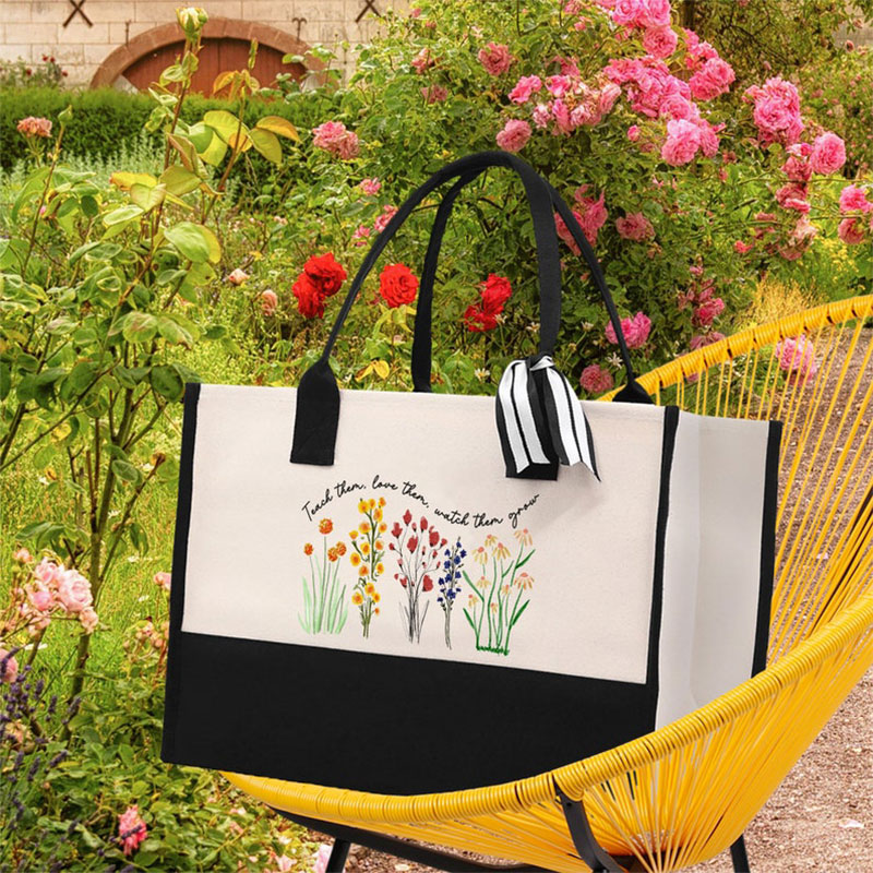 Teach Them Love Them Watch Them Grow Teacher Cotton Tote Bag