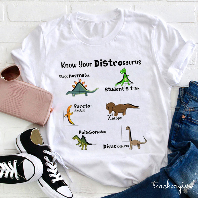 Know Your Distrosaurus Teacher T-Shirt