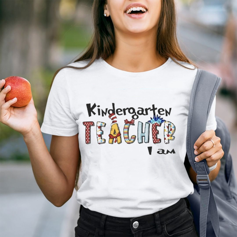 Personalized Grade Teacher I Am Teacher T-Shirt