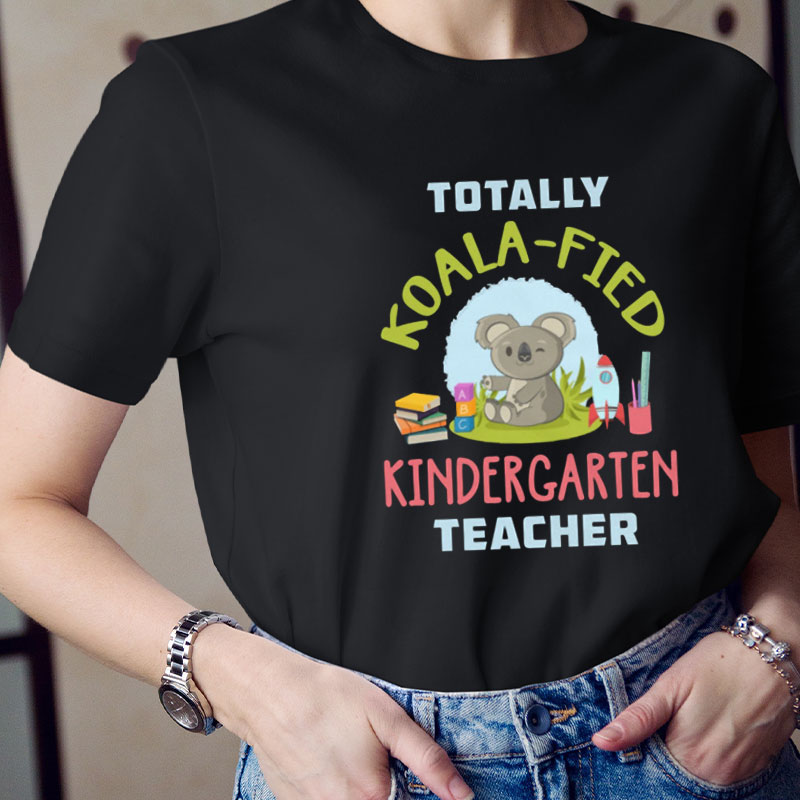 Personalized Totally Koala Fied Teacher T-Shirt