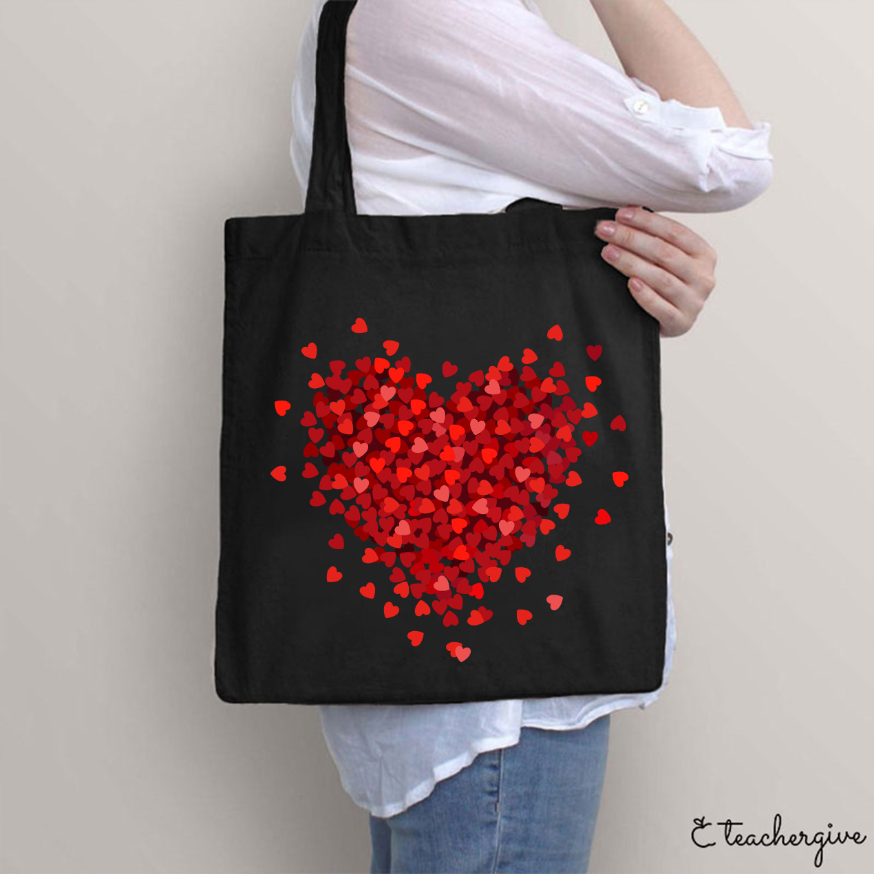 Let Love Fill Your Heart Teacher Tote Bag