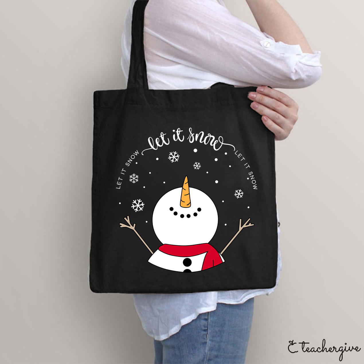 Let It Snow Teacher Tote Bag