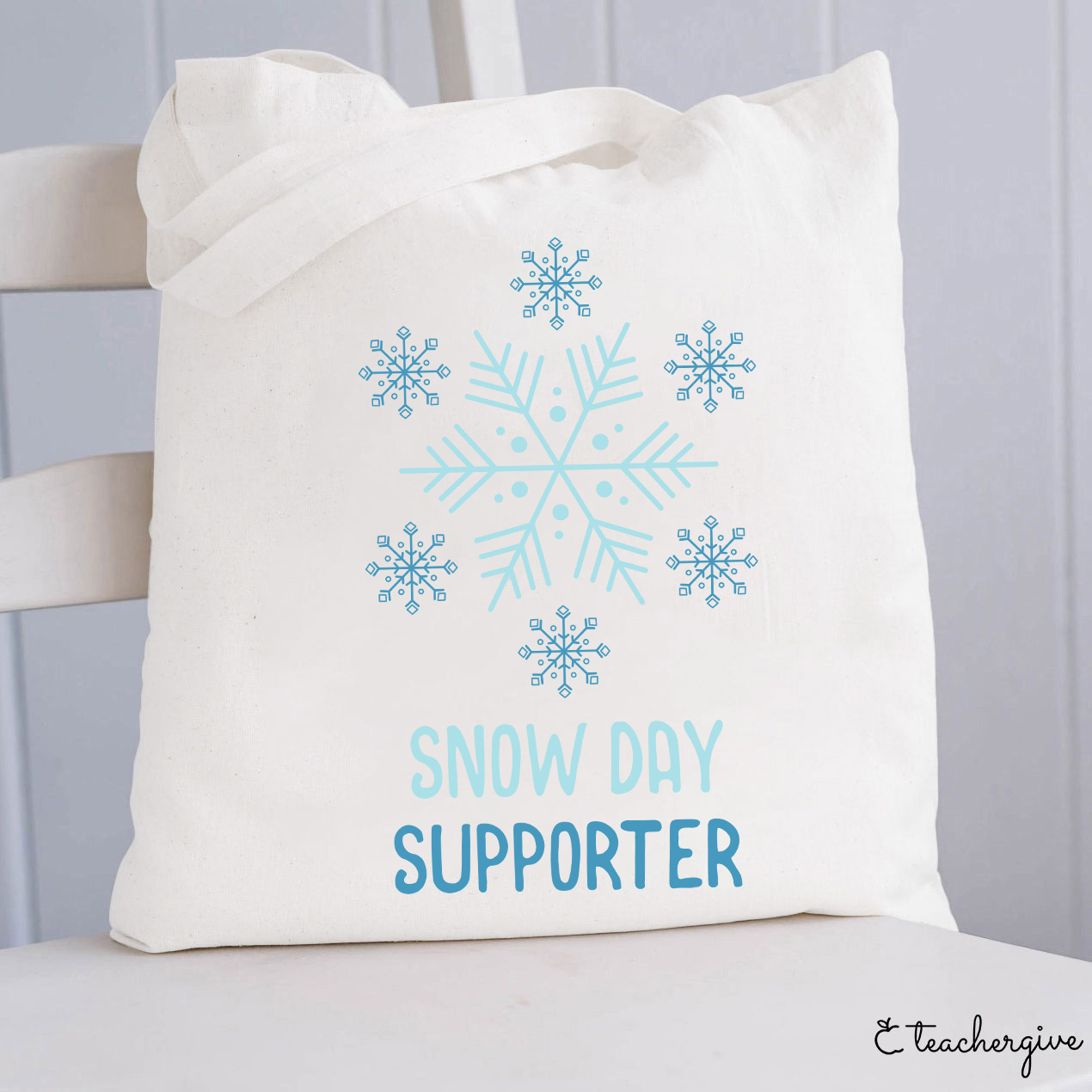 Snow Day Supporter Teacher Tote Bag
