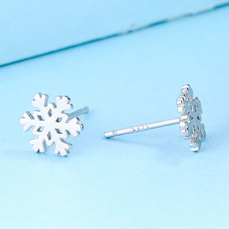Classic Snowflake Teachers Metal Earrings