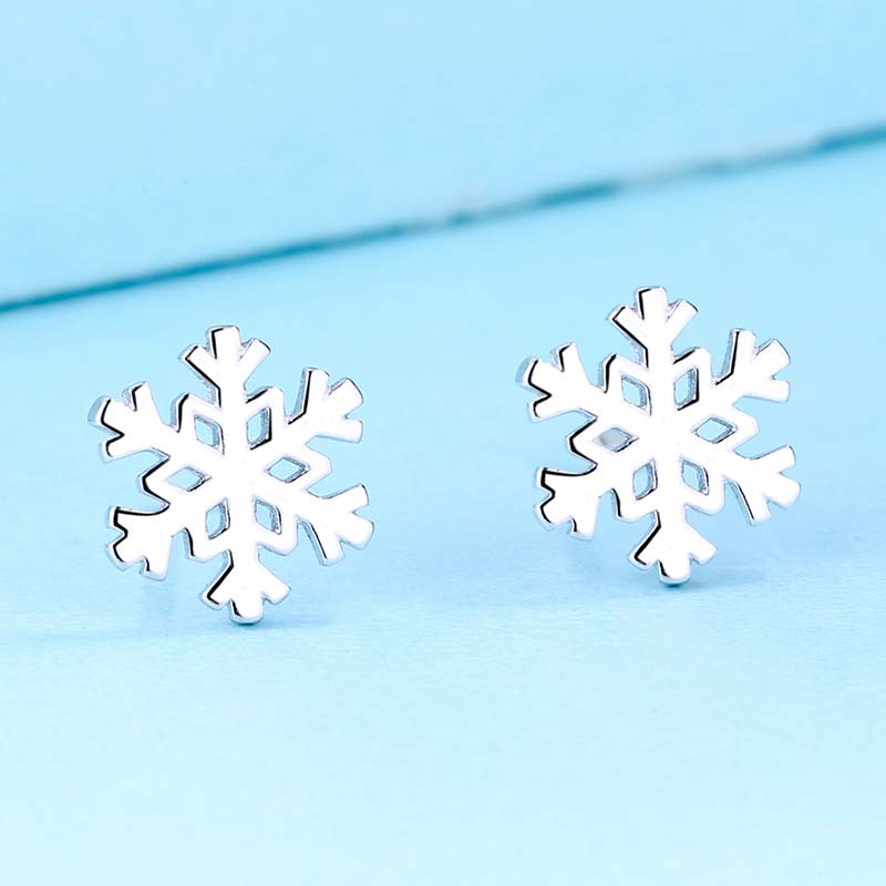 Classic Snowflake Teachers Metal Earrings