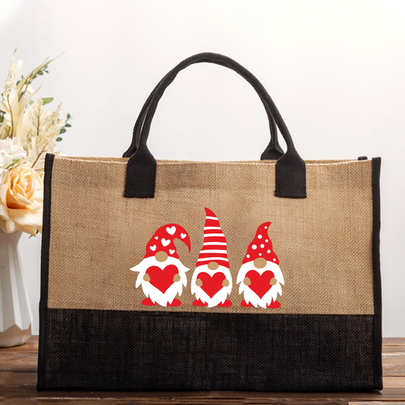 Three Love Gnomes Teacher Cotton Tote Bag