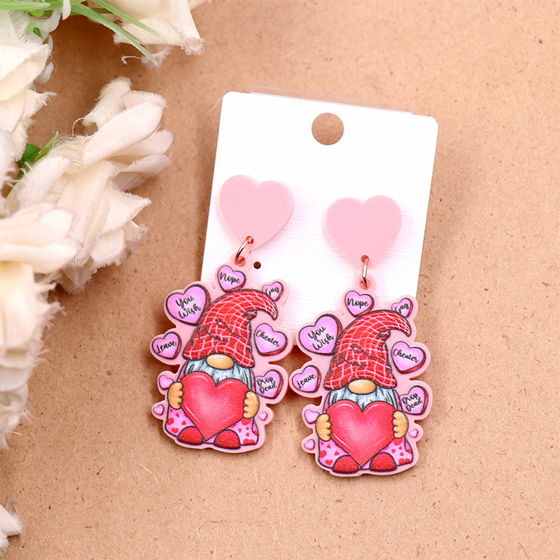 Nope Just A Loving Gnome Teaching Teacher Acrylic Earrings