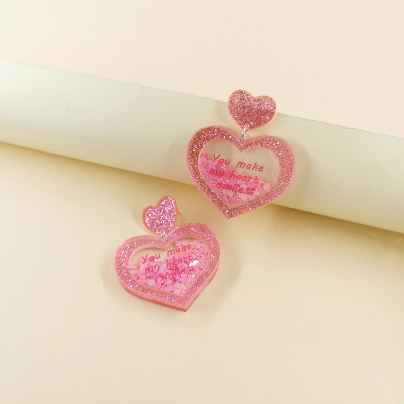 You Make My Heart Smile Teacher Acrylic Earrings