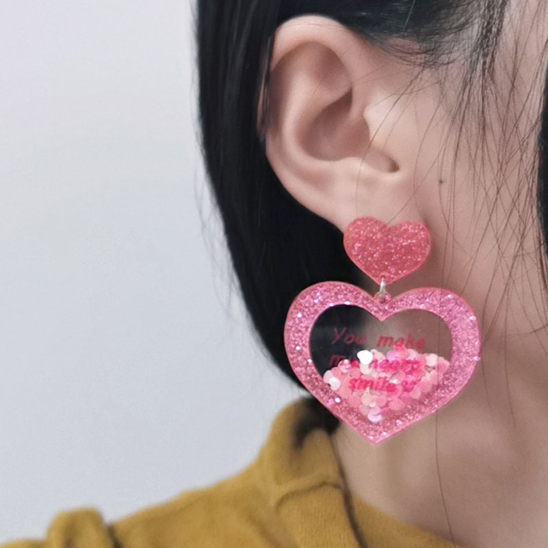You Make My Heart Smile Teacher Acrylic Earrings
