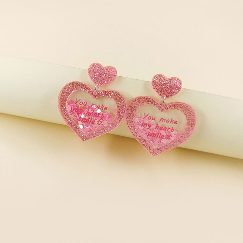 You Make My Heart Smile Teacher Acrylic Earrings