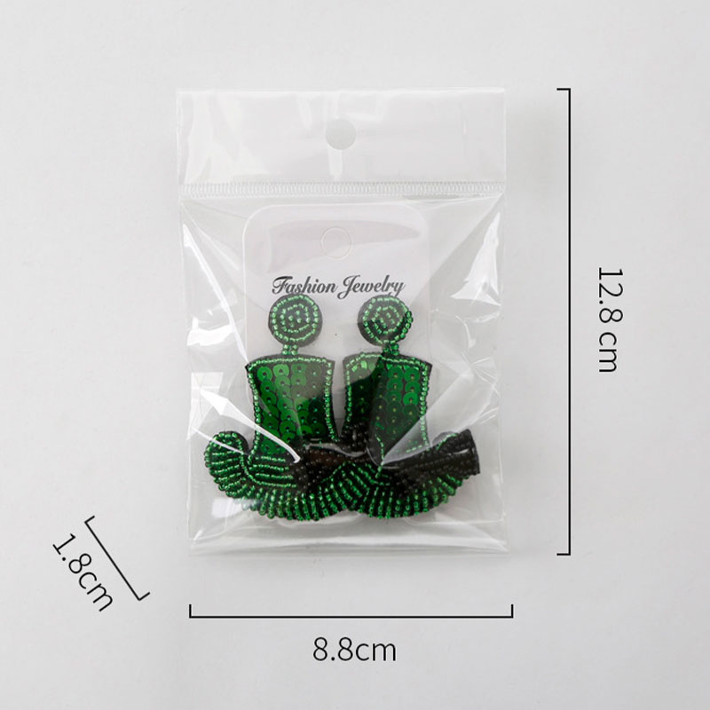 Green Lucky Hat Teacher Earrings