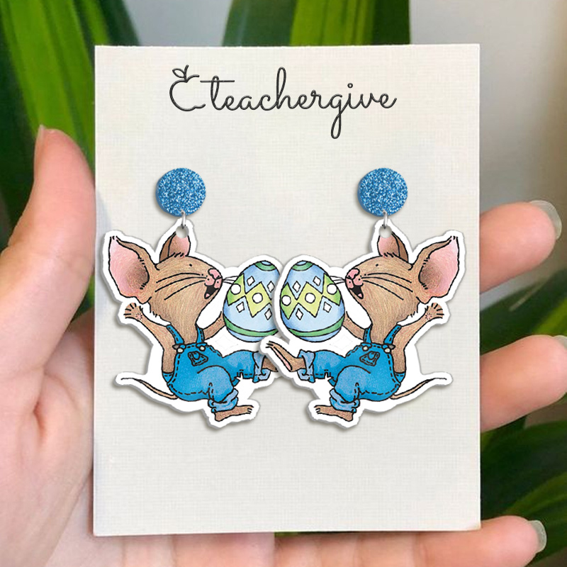 Play With Eggs Teacher Acrylic Earrings