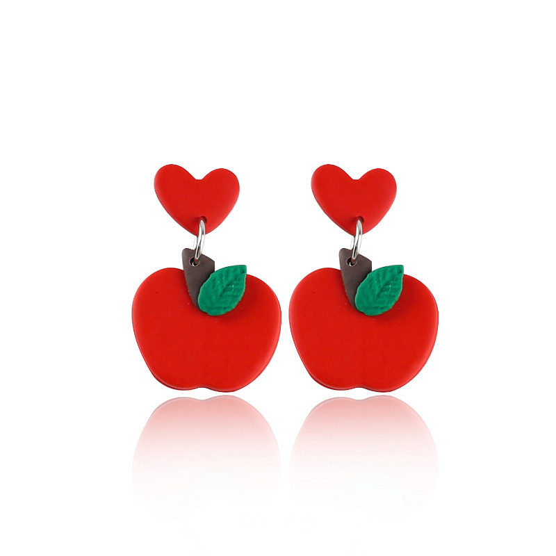 Colorful Stationery Cute Teacher Clay Earrings