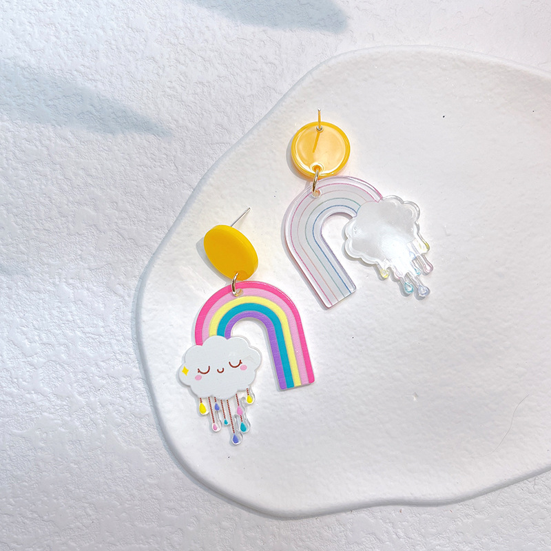 Unique Cloud & Rainbow  Earrings