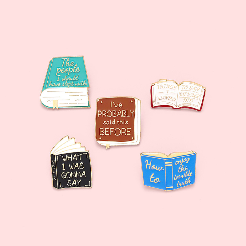 Book Alphabet Series Pin Set