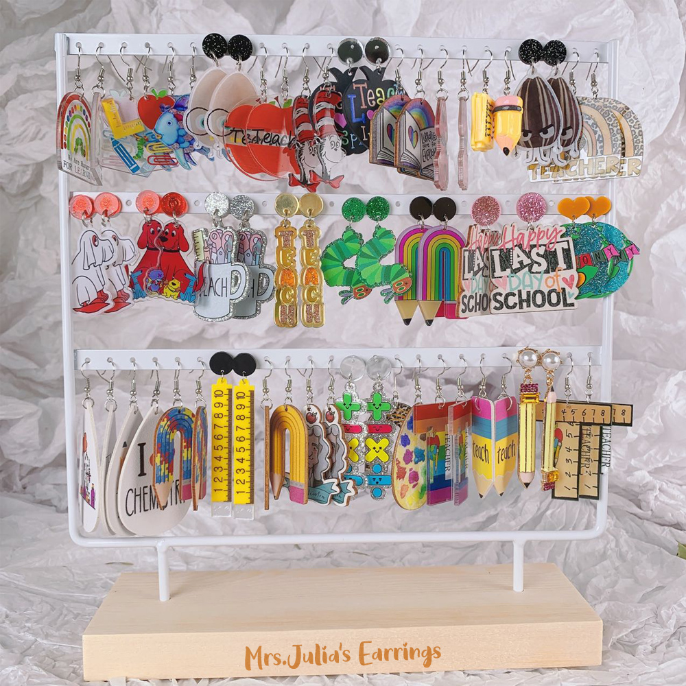 Personalized Earring Stand Display Rack