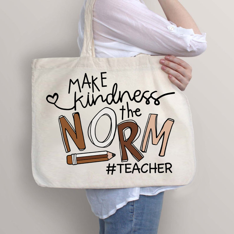 Machen Sie Freundlichkeit zur Norm Lehrer Tragetasche mit Reißverschluss