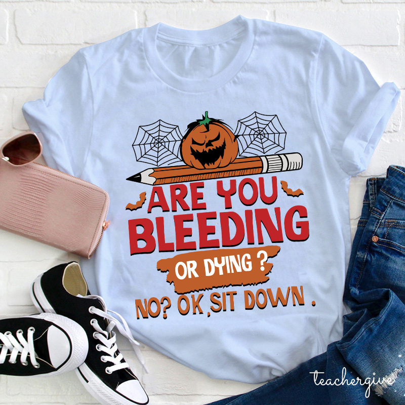 No Ok Sit Down Teacher T-Shirt