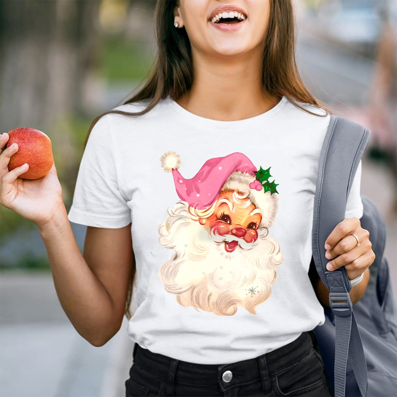 Pinky Santa Pinky Vibes Teacher T-Shirt