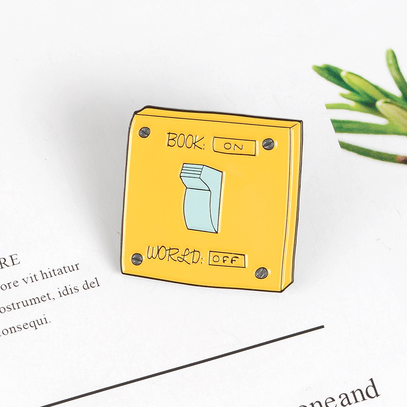Yellow Switch Letter Pin