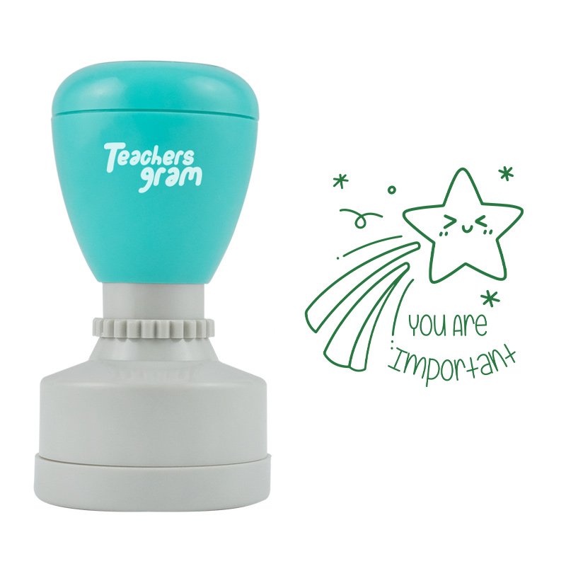 Du bist wichtig Lehrer Stempel