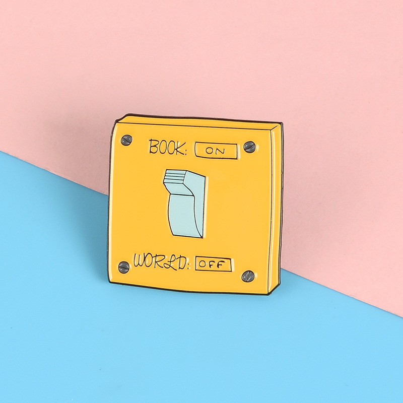 Yellow Switch Letter Pin
