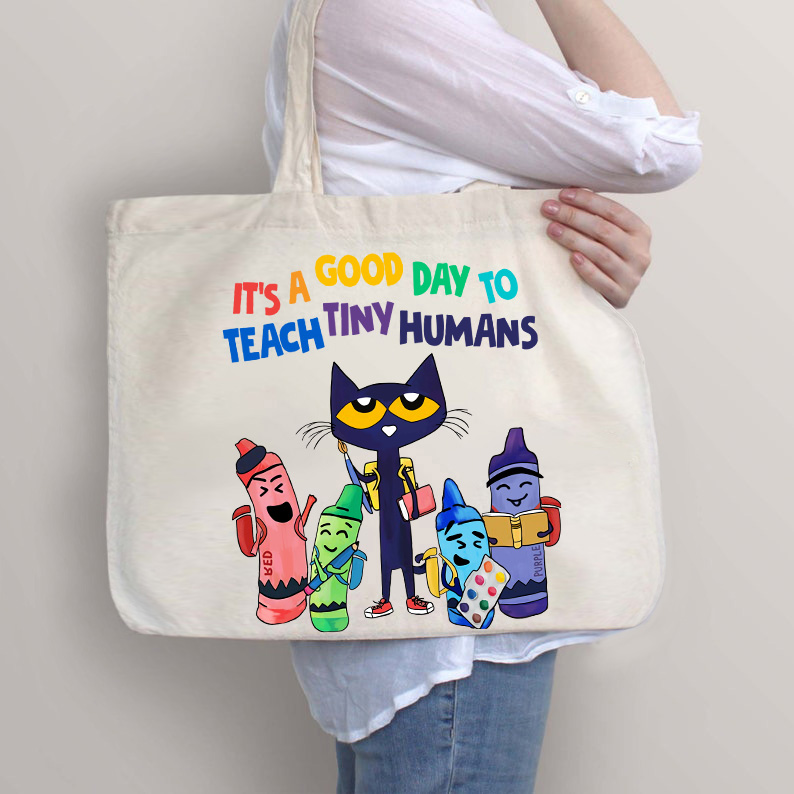 Es ist ein guter Tag, um kleine Menschen zu unterrichten Lehrer Tragetasche mit Reißverschluss