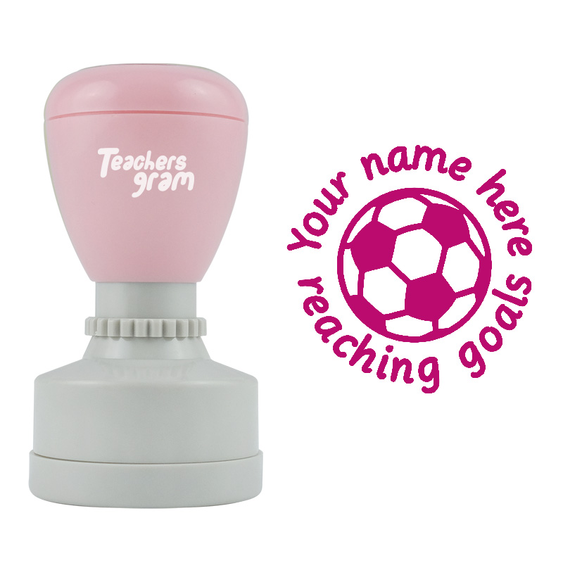 Personalized Goals Football Stamp