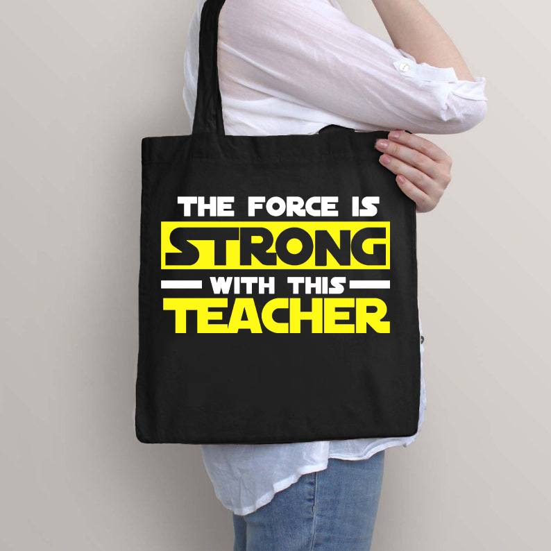 Bei diesem Lehrer ist die Macht stark Lehrer Tragetasche